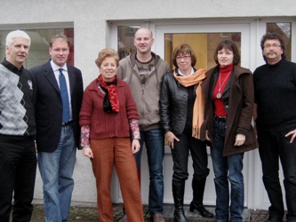Betriebsräte Cargobull treffen SPD Politiker in der Villa Peppone